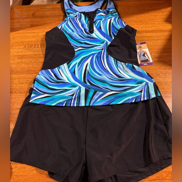 ZeroXposur Tankini Swimsuit Top and Bottom Size XXLarge NWT - Picture 9 of 16